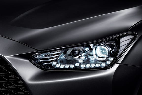 Hyundai Veloster Ópticas delanteras LED